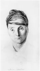 A Proud Dressmaker, Front View (illustration from an unpublished treatise by Jean Etienne Dominique Esquirol on the lunatics of the Salpetriere asylum)